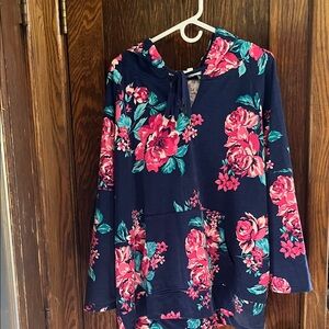The Pioneer Woman Floral Top with Pink and Blue Accents